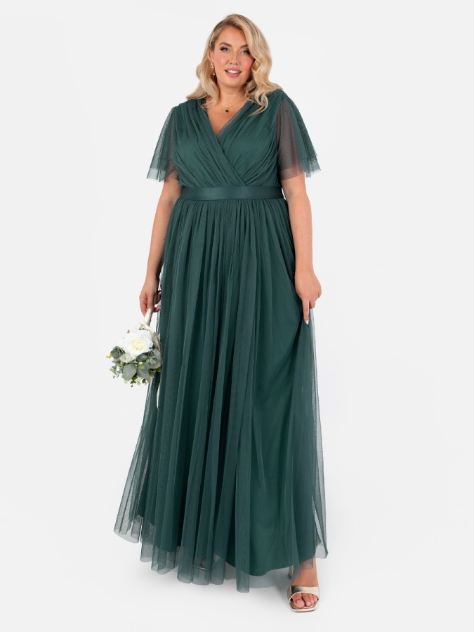 Plus size tulle dress best sale