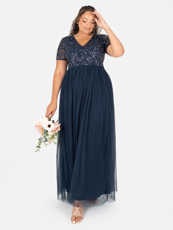 Maya dress blue hotsell