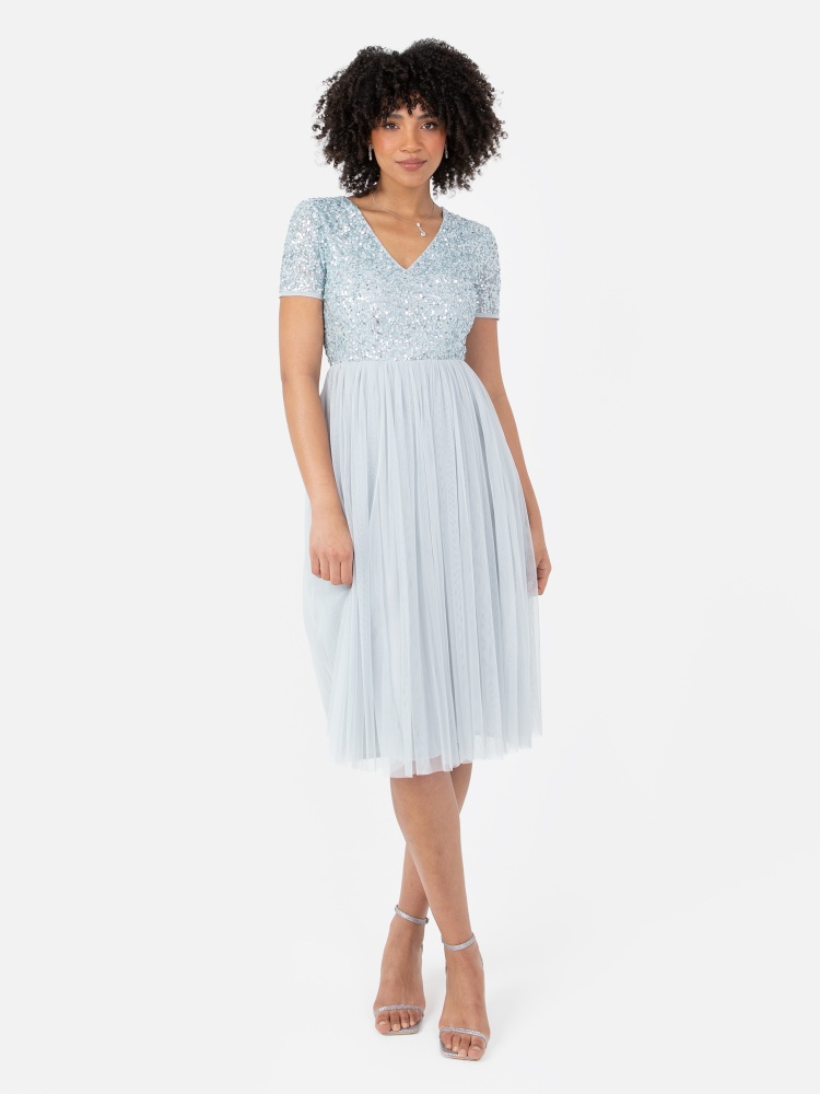 Maya Deluxe EMBROIDERED CAMI MIDI DRESS - Cocktail dress / Party