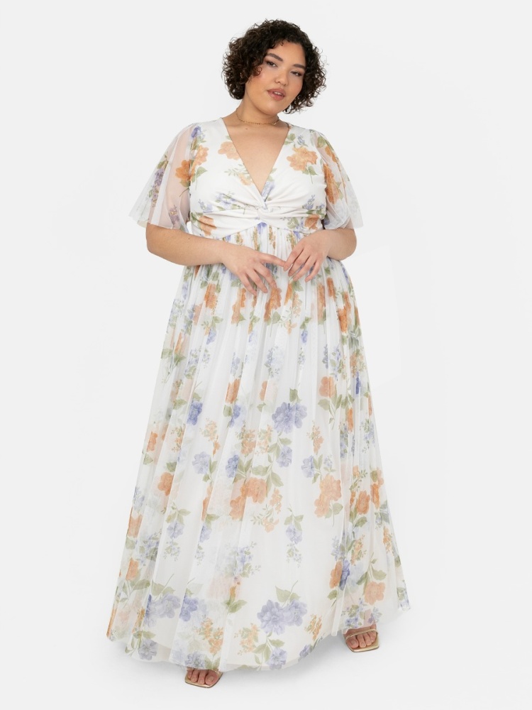 Forever Lovable {Color} Floral Embroidered Maxi Dress
